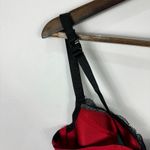 Cacique  Lace Bustier Corset Top 18 20 Red Black Boned Coquette Dark Feminine Photo 7