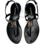 Burberry  Emily TB Logo Slingback Thong Monogram Leather Sandal EU 36 - US 6 Photo 0