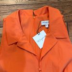 NWT Mumford Pleated Golf Romper Size Large Orange Photo 7
