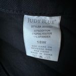 Judy Blue  18W Tummy Control Garment Dyed Wide Leg Crop Black Jeans JB88807 Photo 6