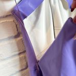 ALC Frank A.L.C Lexi coated cut-out mini dress Vegan Leather purple dress Size 10 Photo 10