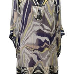 Diane Von Furstenberg Diane‎ Von Furstenberg Tabalah 100% Silk Chiffon Sheath Bell Sleeve Dress Size 0 Photo 0