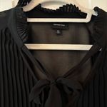 Who What Wear  Black Sheer Blouse Photo 1