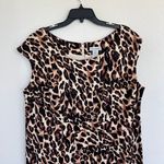 Jessica London Animal Print Linen Blend Plus Size Dress Photo 1