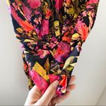 For Love & Lemons  Dakota Long Sleeve Ruched Floral Mini Dress Small NWT Photo 4