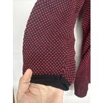 Calvin Klein  Women's Sweater 1X Red Black Knit Cowl Neck Pullover Plus Size Photo 2