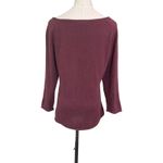 Joie  100% Cashmere Sweater Burgundy Boat Neck Lightweight Pullover Women’s XL Photo 4