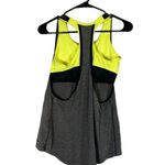 Nike  Dri Fit Gray & Yellow Racerback Athletic Drop Back Tank Top Women Sz M Photo 1