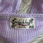 Free People  Pointelle Bralette Purple Size Large Photo 7