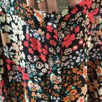 Free People  Floral Puff Sleeve Button Front Mini Dress/Tunic Size Medium Photo 2