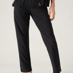 Athleta  Brooklyn Ankle Length Utility Trouser Pants Size 12 Tall‎ NWT Black Photo 0