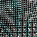 Madison West | Turquoise Rhinestone Embellished Hobo Bag Photo 4