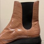 Stuart Weitzman Norah Alligator Embossed Leather Chelsea Boots Photo 6