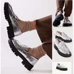 Schutz  X Free People Apron Penny Strap Platform‎ Christie Loafers Shoes Sz 8.5 Photo 2