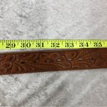 Brown belt size 34 floral type design Photo 1