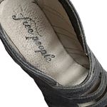 Free People  Leather Emma Cut-Out Booties Black Size Photo 4