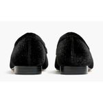 J.Crew Women's Bit Black Velvet Academic Loafers Flats 9.5 Slip On New Photo 3