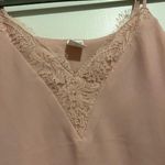 Melrose and Market Blush Pink V Neck Lace Trim Cami Tank Top XSmall NWT Photo 4