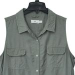 Vineyard Vines Sleeveless Sankaty Romper Cover-Up Women's Size 16 Green Pockets Photo 1