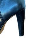 Banana Republic  Black Leather Knee High Boots Gold Zip Size 9M Photo 6