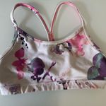Lululemon athletica Women's Blurred Floral Sports Bra - Pink and Purple Photo 1