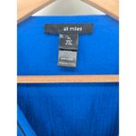 Ali Miles Blue Textured Open Front Long Sleeve Cardigan Tunic Top XL Photo 1
