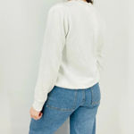 Nation Ltd  Crewneck Sweatshirt with Shoulder White Size S Photo 3