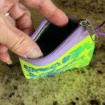 Aruba Coin Purse Neon Yellow Zip Wallet New Photo 3