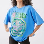 Nirvana NWOT Distressed T-Shirt Dress blue size S/M Photo 0