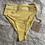 Stone Fox Swim NWT  Juniper Bikini Bottoms Pale Banana SIZE XS High Waisted Photo 2