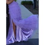 Jovani  Lilac High Waist Ruffled Layered A LineSkirt Gown ~ 38290 Size 4 Photo 6