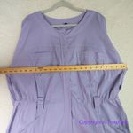 Eloquii New! light purple jumpsuit zipper front waist tie, size 20 Photo 6