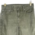 American Eagle  Olive Green Corduroy Stretch Skinny Pants 90s Straight 0 Regular Photo 1