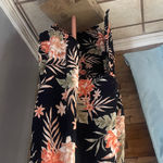 Billabong Floral Black asymmetrical Maxi babydoll Dress Photo 3