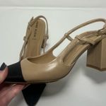 Anne Klein | brinlee sling back pump | size 7 black & nude heels | strap heels Photo 9