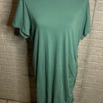Universal Threads Universal Thread Teal Green Short Sleeve Round Neck Midi T Shirt Dress Size XL Photo 0