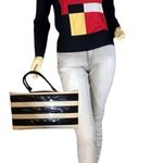 VINTAGE 1990'S PETITE SOPHISTICATE RED & BLACK W/METALLIC ACCENTS SWEATER (MP) Size undefined Photo 0