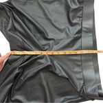 Torrid Black Pleather Vegan Leather Leggings Lace Trim Ankle Size 3 Photo 3