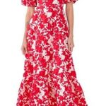 Free The Roses  Red & White Midi Dress Photo 0