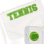 Clear Tennis Cosmetic Bag Set White Photo 1