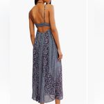Free People NEW  Forever Time Maxi Dress In Black Combo Size Medium FLAWED Photo 3