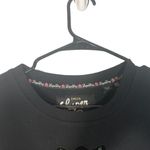 Superdry Black Long Sleeve Rodeo Embellished Floral Sweat Dress Women Sz 4 Photo 3