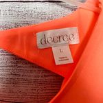 Decree  Women's Neon Orange Sleeveless Sz L NWT Photo 1