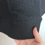 Ohne Titel Black Crew neck geometric quilt leather detail sweatshirt size S Photo 5