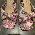Katy Perry NWT The Tooliped Twisted Sandal Heel Pink and Green Floral Size 11M Photo 5