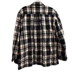 Ralph Lauren Lauren  Women’s M Black and White Plaid Flannel Full Zip Jacket Photo 13