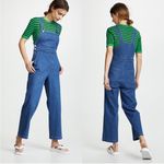 Capulet  Lennon high waisted wide leg retro denim overalls size large Photo 9