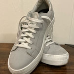 P448 HTF Sold Out Size EU42 US 11 Women’s Gray P488 Thea Platform Leather Sneakers Photo 0