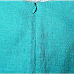 Vintage 90s Tunic Dress Womens Size 10 Blue/Green Knee Length Light Houses Linen Blue Photo 1