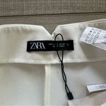 ZARA Crisp White Women's Trousers Pants Photo 1